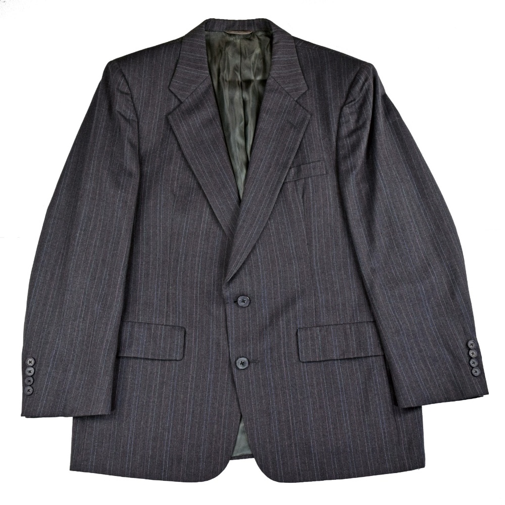 Christian Dior Mens Pinstripe Wool Blazer Grey 42R - Picture 4 of 8